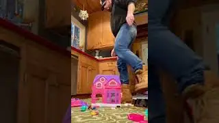 Doll House Crush and Stomp II - Destroyed with my Construction Boots