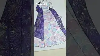 Dress up DIY tape clothing design sketchbook with Galaxy Night Song Series Tape