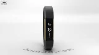 Fitbit Alta Black/Gold 3D model by 3DModels.org