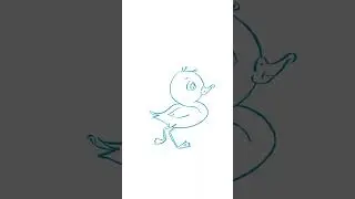 I drew a duck character and actually animated him walking! | Animated Drawing
