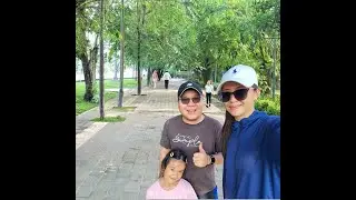 Key ikut mami Papi jalan pagi 🚶🏃