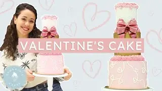 How I Made My Valentines MEGA cake! | Georgia's Cakes