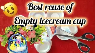 Ice cream cup 🍦 reuse idea #shorts