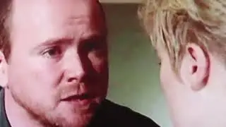 Eastenders 1992 Phil visits Sharon at hospital after Grant fired the Vic.