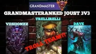 Smite: Grandmaster Ranked Joust 3v3: Susano Gameplay (TROLL TEAM?!)