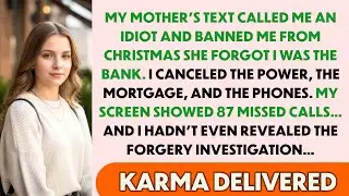 Mom Texted “You’re Banned From Christmas, Idiot.” I Cut Off Every Bill — Then 87 Calls Came In.