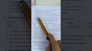 Grade 6 English, Review 4,Verb Forms,NO:1, ဆဌမတန်း၊အင်္ဂလိပ်၊ကြိယာပုံစံများ