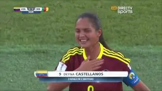 Gol de Deyna Castellanos de media cancha. Venezuela - Camerun Mundial Sub17 2016 Jordania