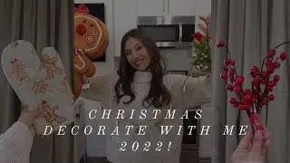 CHRISTMAS DECORATE WITH ME 2022 | COZY CHRISTMAS DECOR |  HOLIDAY DECOR| Christian Savelle