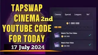 Tap Swap 2nd secret code  17 July#tapswap#code#tapswapmining#tapswapupdate#dailyvideo