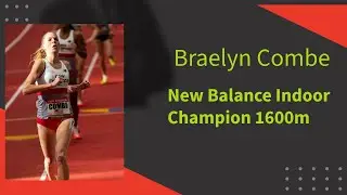 Braelyn Combe New Balance Indoor GP U20  mile Champion