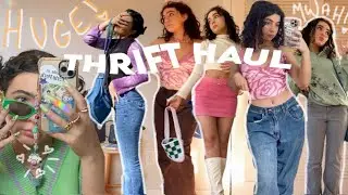 HUGE thrift haul *inspired by my pinterest board* (depop, small businesses, goodwill) | ft. Dossier