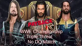 WWE PAYBACK 2022 MATCH CARD PREDICTION SUPERJOHNCENANICK