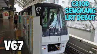 C810D Sengkang LRT DEBUT - Set V67 (1/2) Sengkang West Loop (SBST)