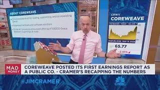 I was concerned about CoreWeave stock being too hot heading into the quarter, says Jim Cramer