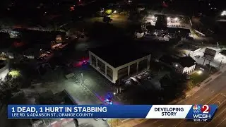 1 dead, 1 critically injured in Orange County stabbing; suspect at large, deputies say