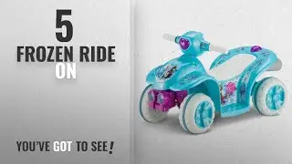 Top 10 Frozen Ride On [2018]: Kid Trax Frozen 6V Toddler Quad Ride On, Blue