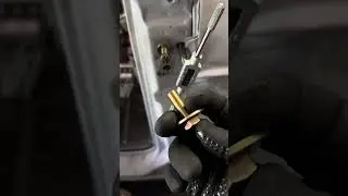 Stripped pillar support bolt repair 67-72 C10 door hinge mount.