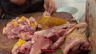 4 kg big chicken 🐔 3mins fast cutting