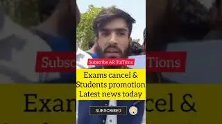 big news 😱 students protest against exam cancel -Shafqat Mehmood  - Exams cancel -Board Exam #Shorts