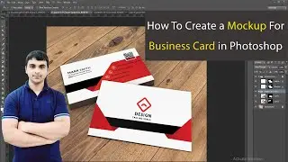 How to create a business card mockup using Convert to Smart Object in Photoshop,  #businesscard.