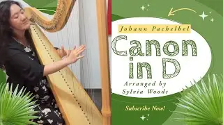 Johann Pachelbel: Canon in D  l Lever Harp Solo l Arranged by Sylvia Woods