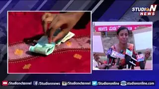 Lady Protest At Collectorate Office In Kadapa Over Revenue Officers | Studio N