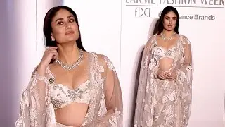 Kareena Kapoor Stuns at Lakme Fashion Week Gala in Elegant Ivory Look