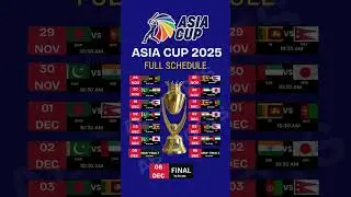 Asia Cup 2025 full schedule#shorts #youtubeshorts #asiacup #asiacup2025 #asiacupsquad