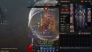 Diablo 4 Season 7 Lightning Spear Sorcerer Clear Tier 150 Pit - 10:09