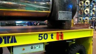 50 tons steerable transfer trolley