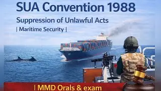 SUA Convention 1988 | Suppression of Unlawful Acts | Maritime Security | MMD Orals &exam