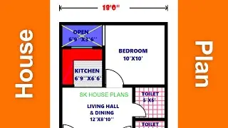 70 Gaj Latest House Design 18 By 35 / 70 SQYds House Map / 630 Sqft House Plan / 58 Sqm (S NO 1960)