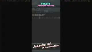 Toasts extension Function - Kotlin