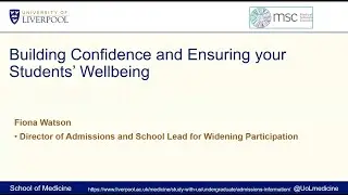 Workshop: Building confidence and ensuring your student's wellbeing