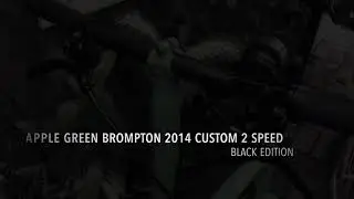 Brompton 2014 custom Black Edition 2 Speed