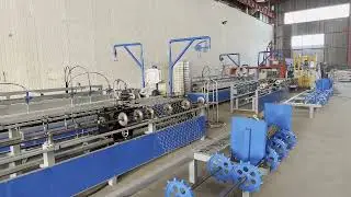 Double wire chain link fence machine#chainlink