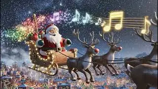Santa Claus Flying Sleigh &ndash; Merry Christmas and Happy New Year, Festive Animation | AI Generated
