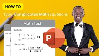 How to type complicated mathematical equations using Microsoft Power point 2021 (2022)