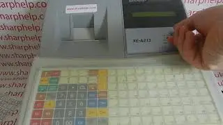 How To Adjust The Print Layout Format Till Receipt Message Sharp XE-A213 / XEA213