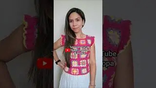 Урок 👆 Блузка из слюды, связанная крючком #вязание #крючком