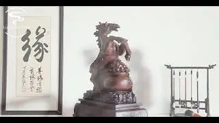 Golden Horse On Coins Stand