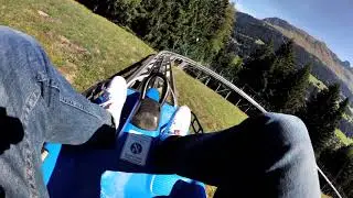 Alpine Roller Coaster - Churwalden Roddlebahn in Switzerland 4K 60 FPS