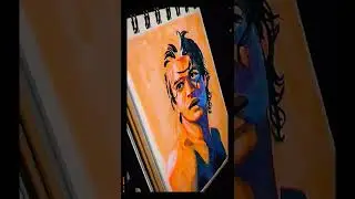 Drawing #SteveHarrington from #StrangerThings in 45 minutes ⏰️ #JoeKeery #speeddrawing