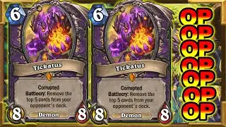 DOUBLE Tickatus Control WARLOCK | NOT NERFED YET? GOD This Deck Is Broken | Darkmoon | Hearthstone