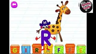 Learn Letters with Puzzles BUILD THE WORD GIRAFFE Alphabet Learning for Kids VIDEOS FOR KIDS GAMES