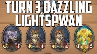 Turn 3 Dazzling Lightspawn! | Hearthstone Battlegrounds