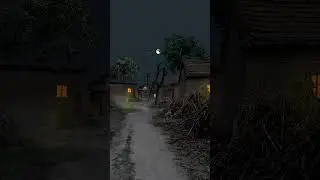 Peaceful Countryside Night &ndash; Moonlit Home and Garden  #relax #nature #asmr #rain #asmr #moonlight