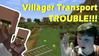 Trying to transport villagers... Not a good idea | 1.18 Caves and cliffs server Ft. Minetheground