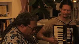 Steve Dalachinsky + Sabir Mateen + Simon Sieger + Sylvain Kassap  21/10/17  Paris, Jazz at Home